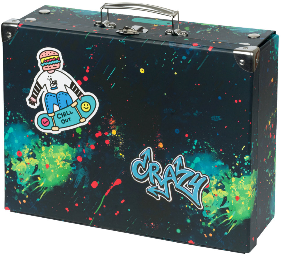 BAAGL Skladací školský kufrík Chill s kovaním