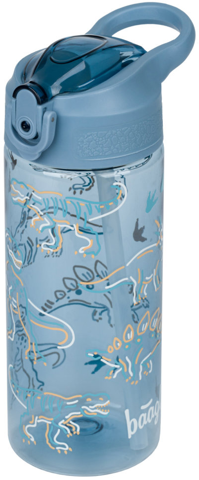 BAAGL Tritánová fľaša na nápoje so slamkou Dino 500 ml