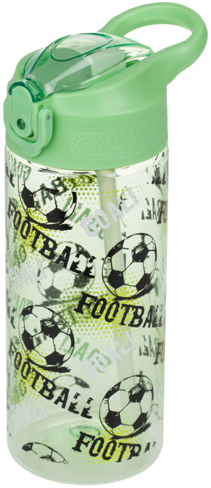 BAAGL Tritánová fľaša na nápoje so slamkou Futbal 500 ml