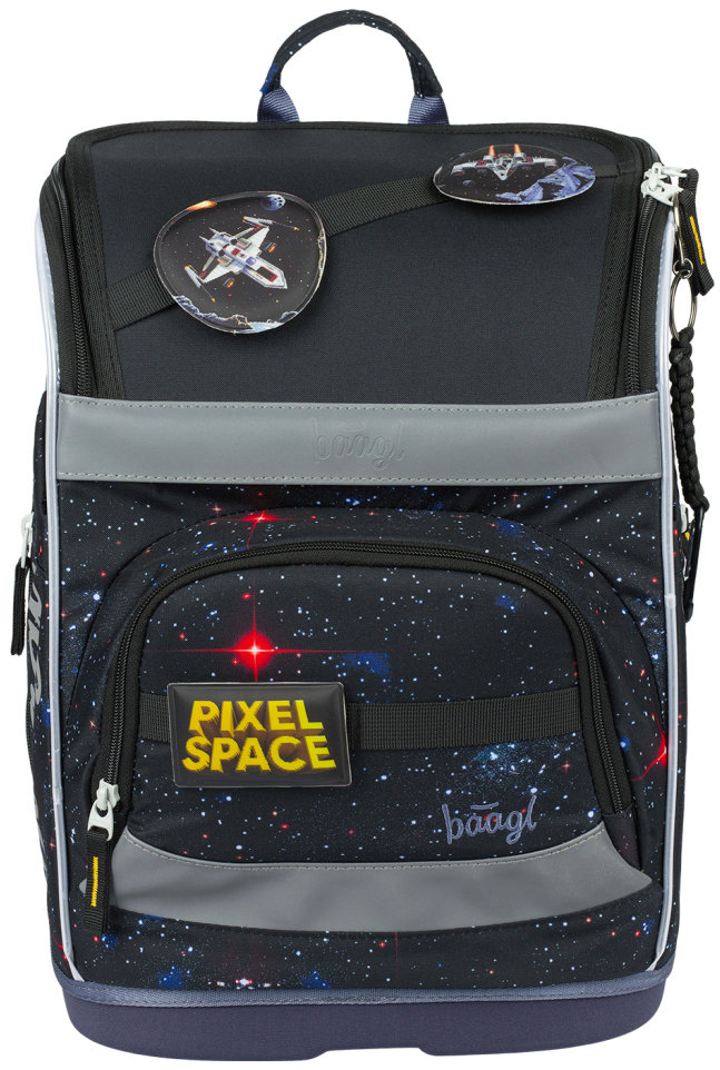 BAAGL Školská aktovka Zippy plus Pixel Space