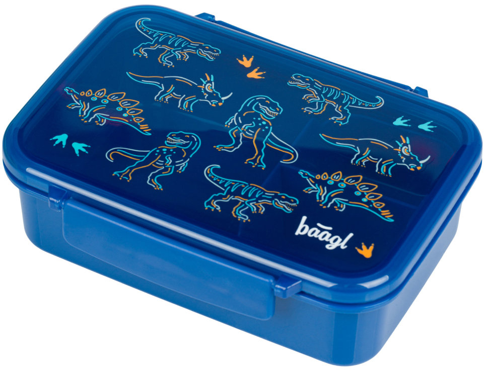BAAGL Box na desiatu s priehradkami Dino