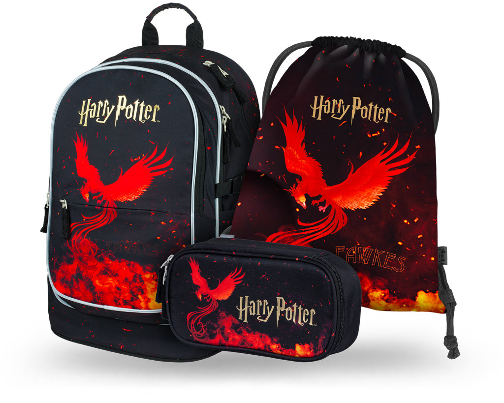 BAAGL SADA 3 Core Harry Potter Fénix: batoh, peračník, vrecko GRS
