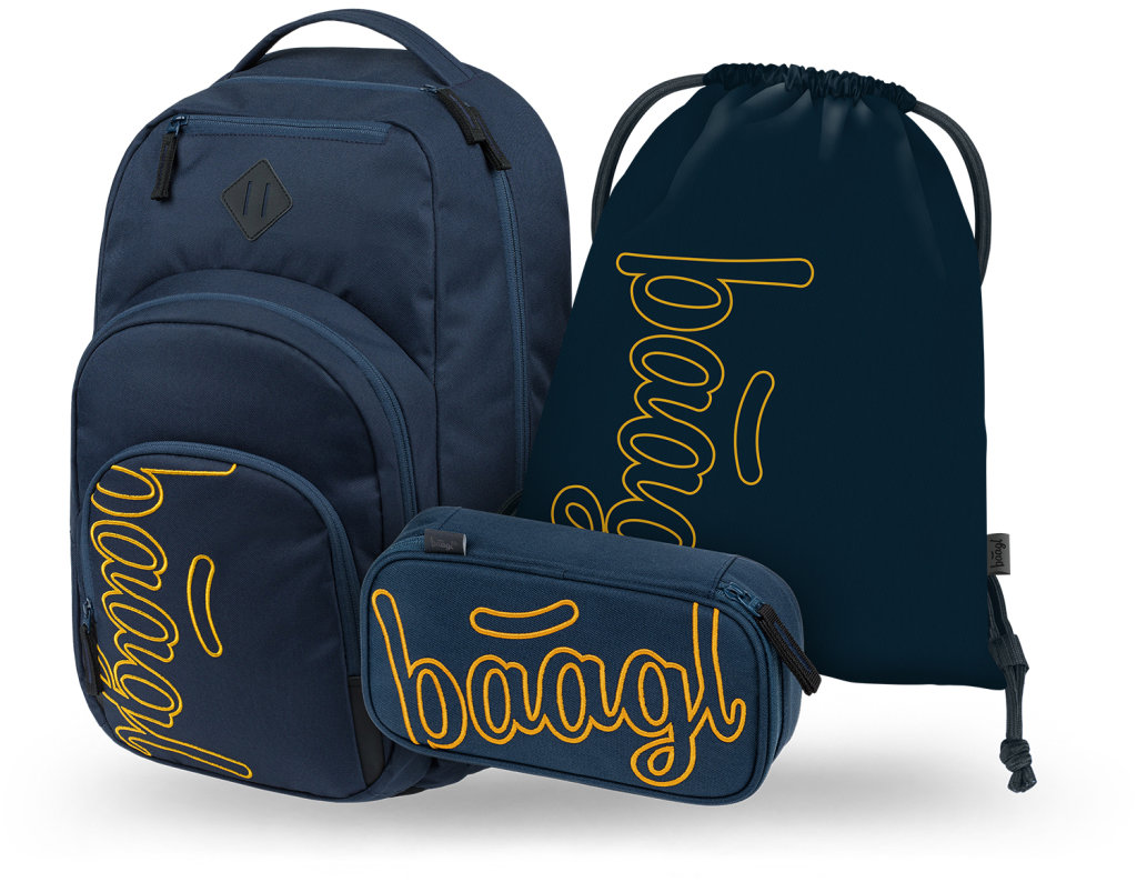 BAAGL SET 3 Coolmate Lux: batoh, peračník, vrecko