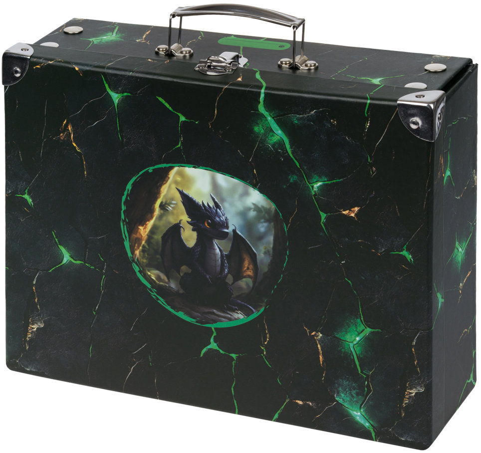 BAAGL Skladací školský kufrík Draky s kovaním