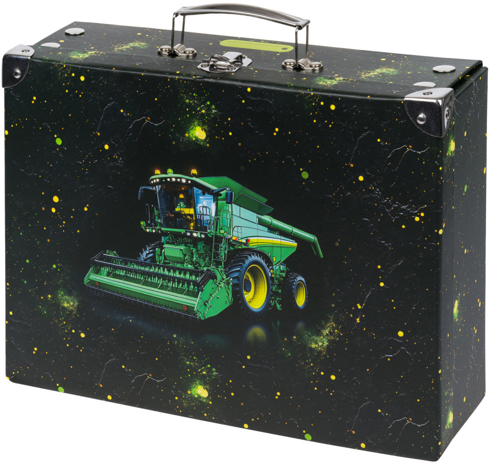 BAAGL Skladací školský kufrík Traktor s kovaním