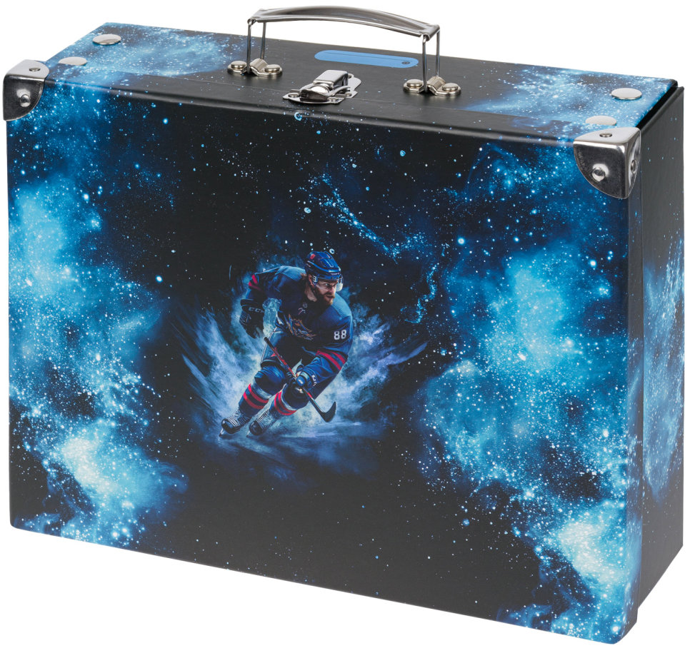 BAAGL Skladací školský kufrík Hokej s kovaním
