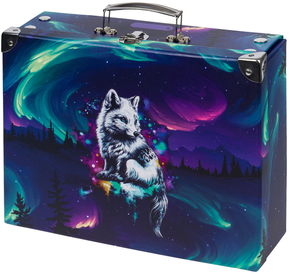 BAAGL Skladací školský kufrík Aurora s kovaním