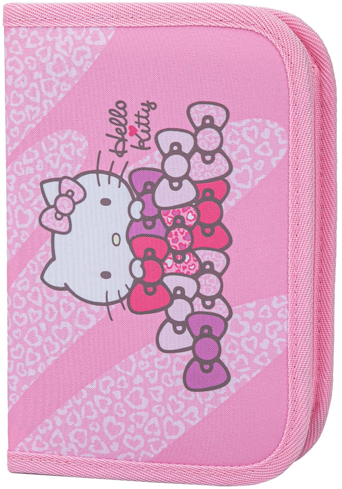 BAAGL Školský peračník jednoposchodový Hello Kitty Sweet Leopard GRS