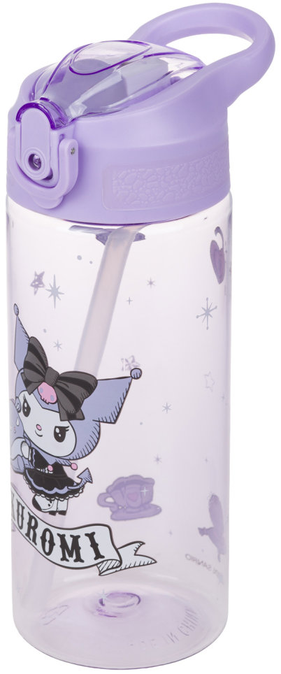 BAAGL Tritanová láhev na pití s brčkem Kuromi Fortune Dream, 500 ml