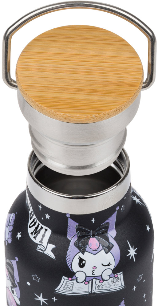 BAAGL Termoláhev s bambusovým víčkem Kuromi Fortune Dream, 500 ml