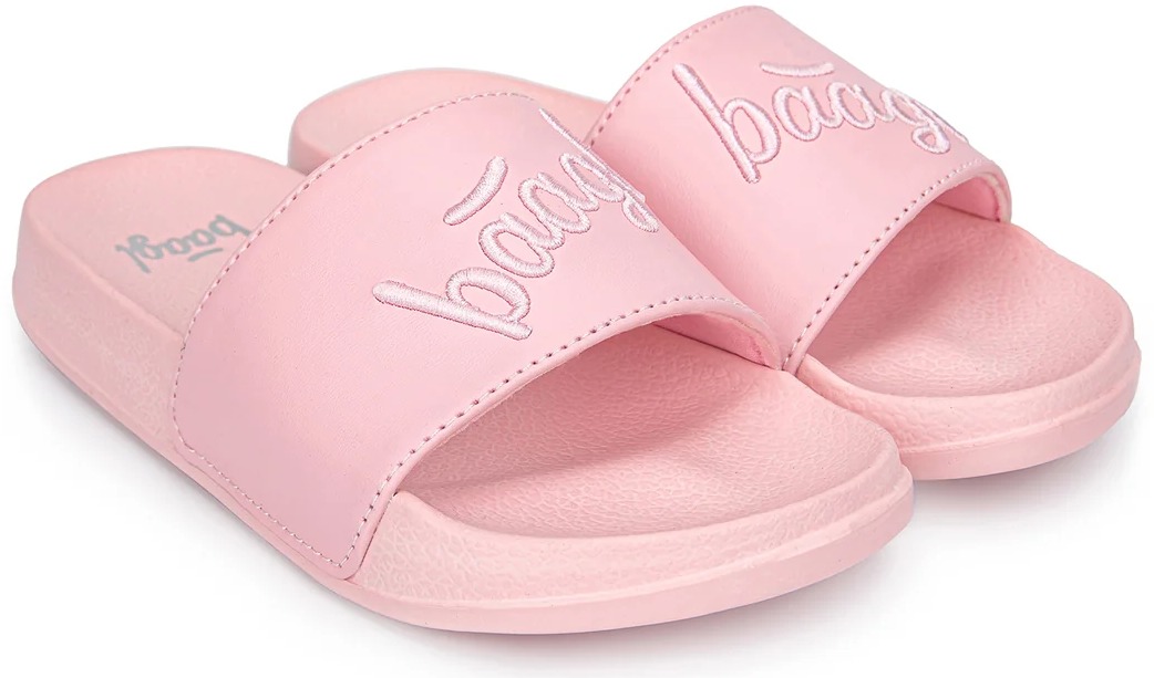 BAAGL Pantofle Logo Pink vel. 28