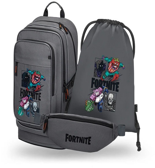 BAAGL SADA 3 Cubic Fortnite Squad: batoh, vrecko, ľadvinka GRS