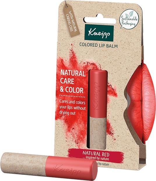 KNEIPP Farebný balzam na pery Natural Red