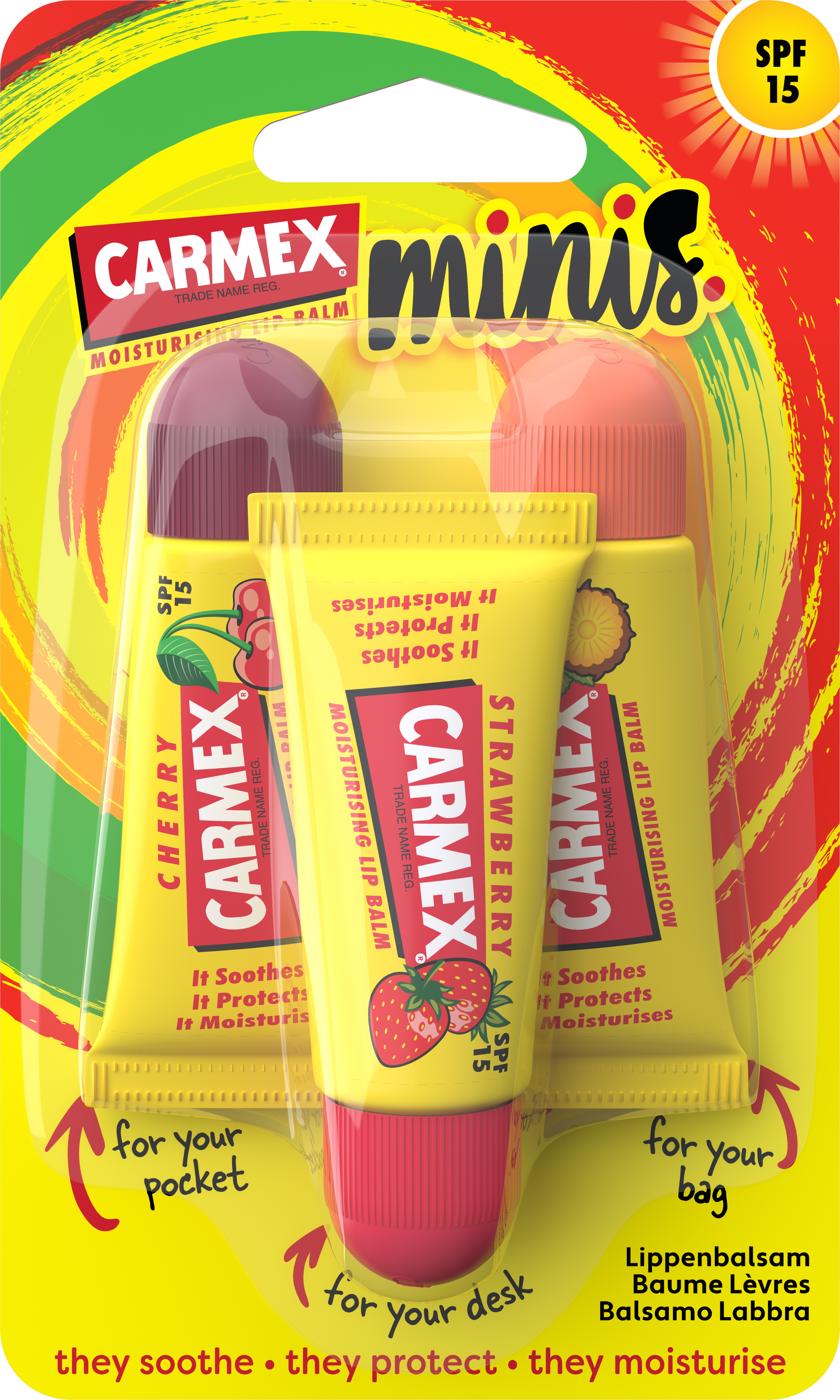 CARMEX Minis 3× 5 g