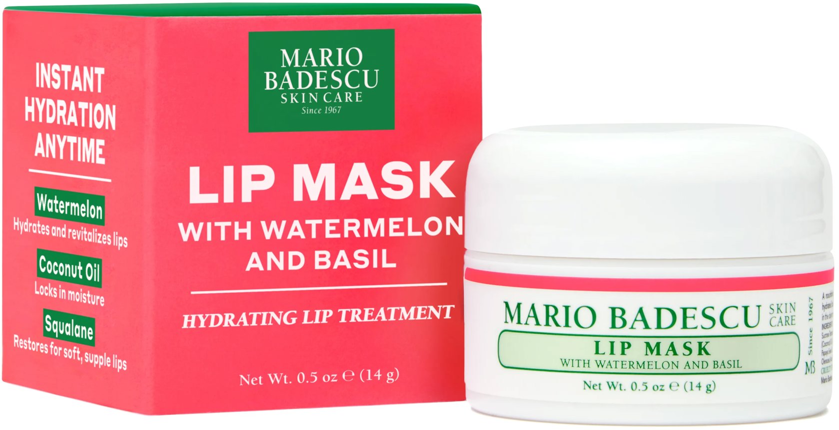 MARIO BADESCU Lip Mask Watermelon & Basil 14 ml