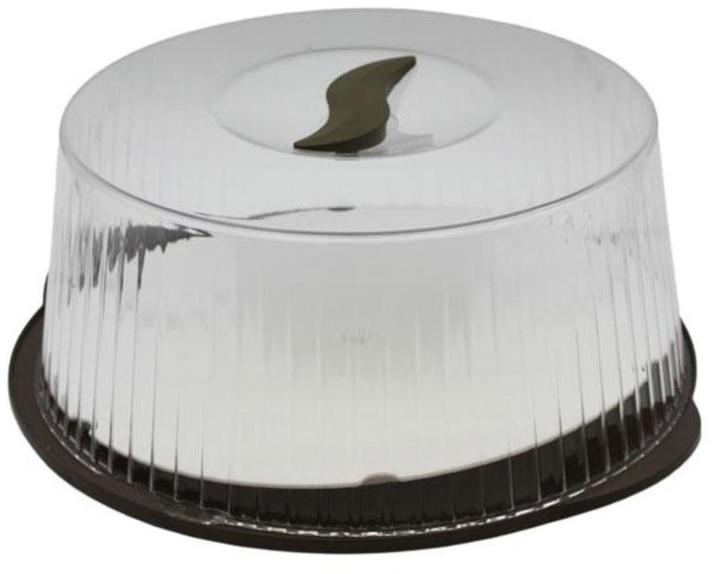 Bama Servírovací otočný tanier s poklopom, hnedý