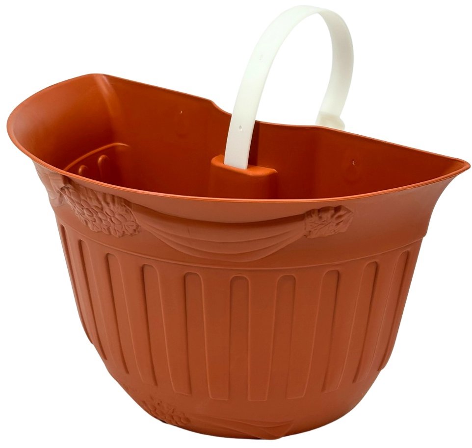 BAMA Závesný kvetináč Gerla, hnedý, 32 cm, sada 2 ks