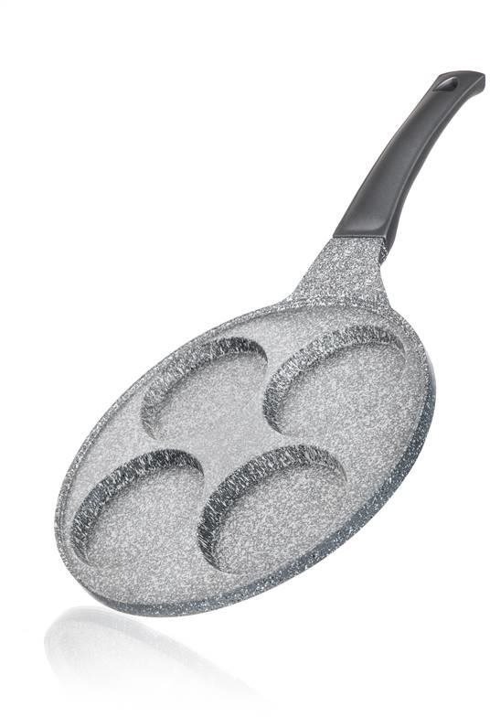 BANQUET Panvica na 4 lievance GRANITE Grey 26 cm