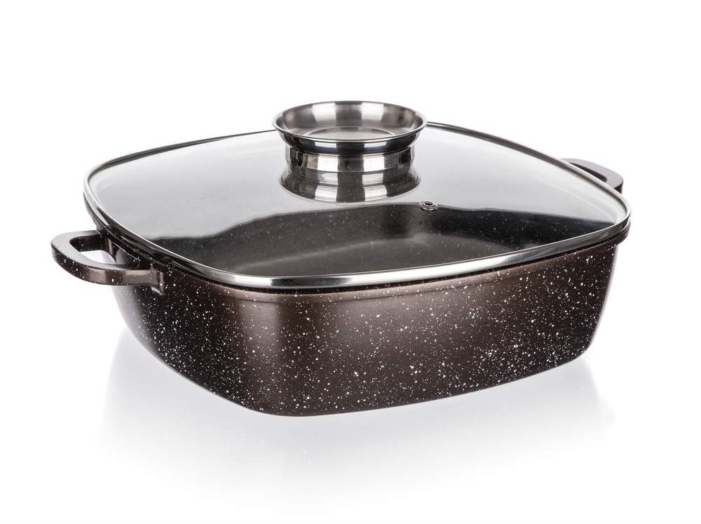 BANQUET PREMIUM Dark Brown 28 × 28 × 8 cm