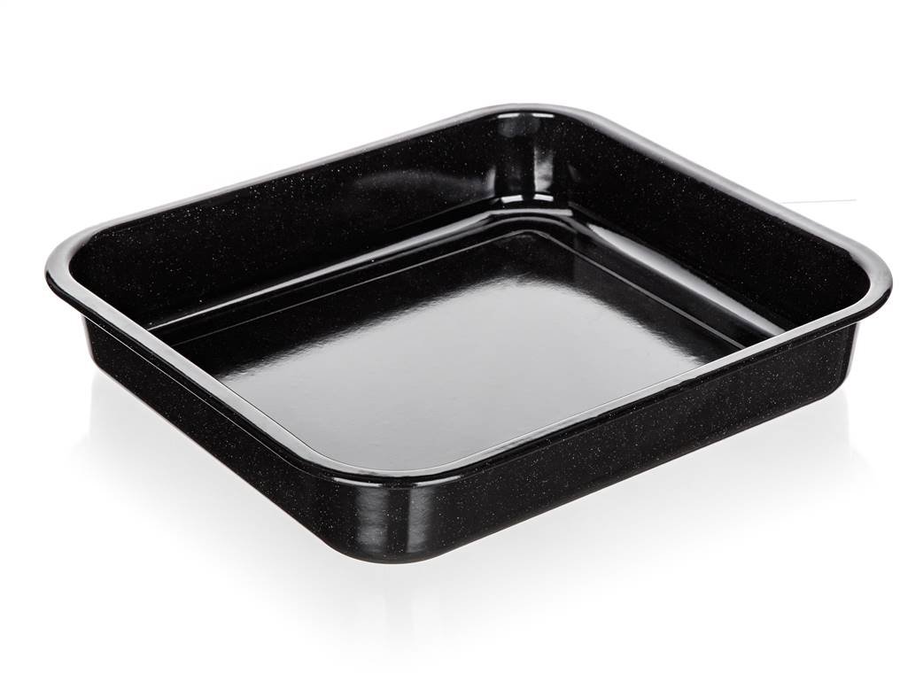 BANQUET CULINARIA Pekáč smaltovaný 41 × 37 × 7 cm čierny