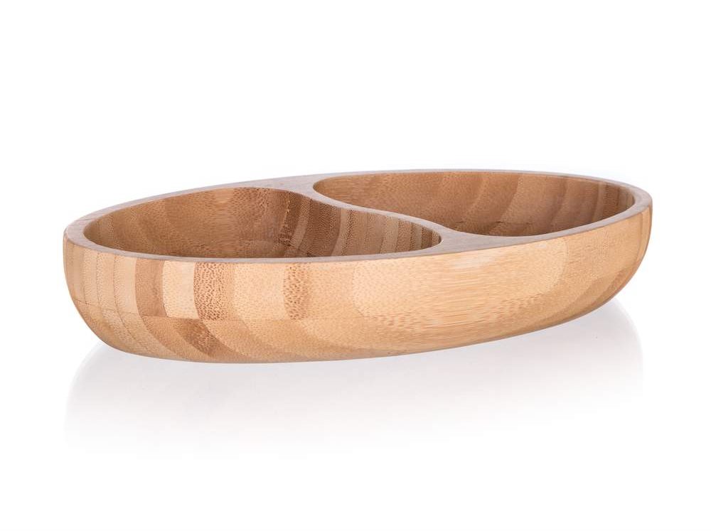 BANQUET Miska delená BRILLANTE Bamboo 24 × 13,5 × 4 cm