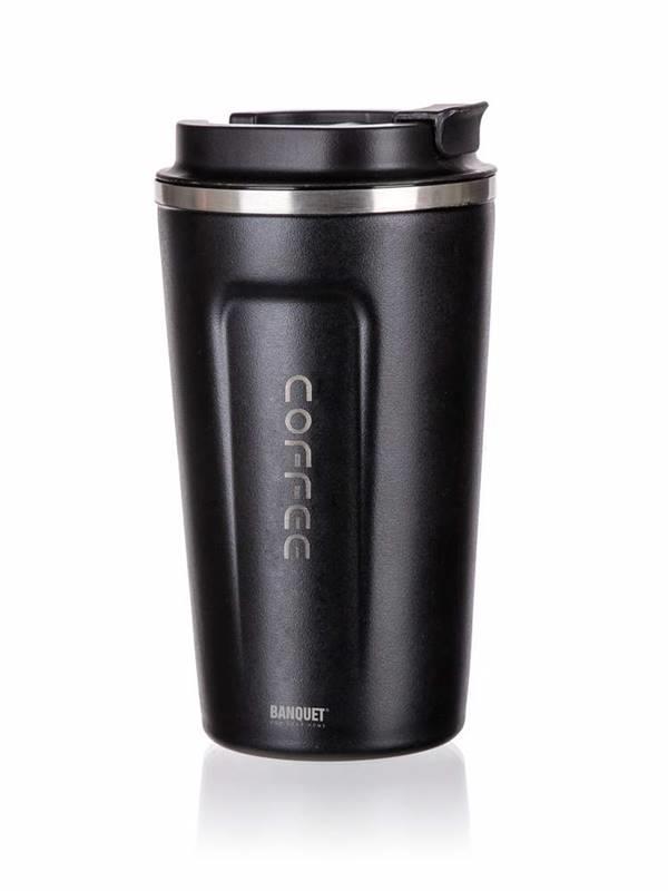 BANQUET Termohrnček cestovný ARTY 450 ml, čierny
