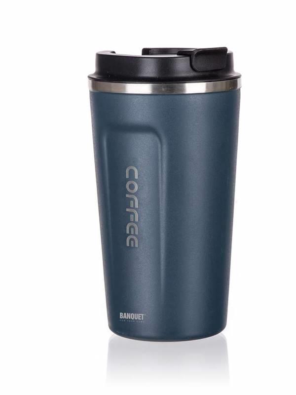 BANQUET Termohrnček cestovný ARTY 450 ml, modrý
