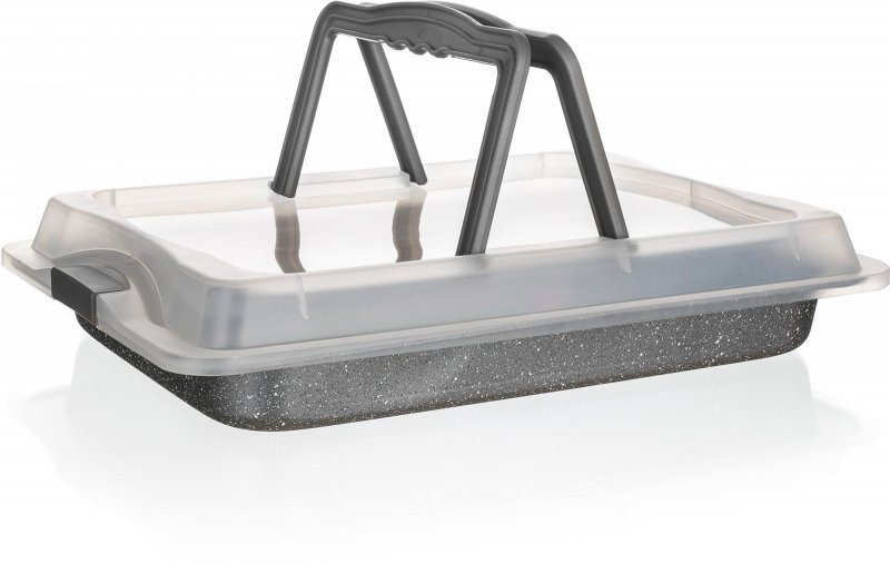 BANQUET Plech s nepriľ. povrchom GRANITE 42 × 29 × 4,5 cm, s vekom