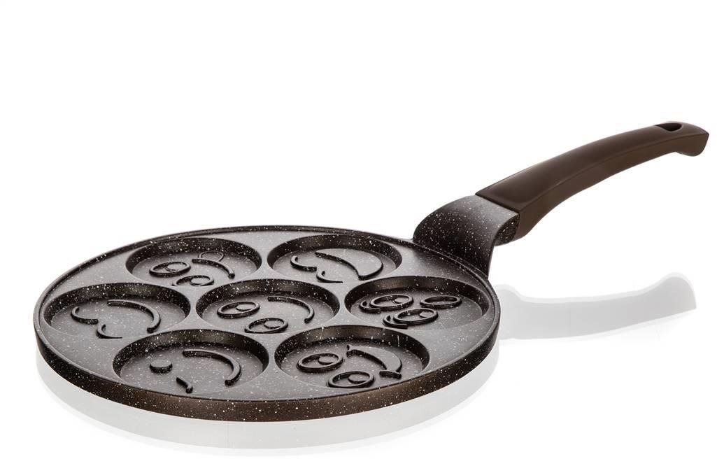 BANQUET GRANITE BROWN Smile Panvica na 7 lievancov 26 cm nepriľnavý povrch