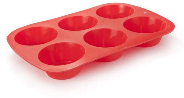 BANQUET forma na 6 mafinov silikónová CULINARIA Red 27,5 × 18 cm