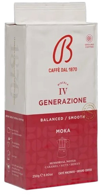 Barbera IV Generaz. VB Moka 250 g X20 mletá