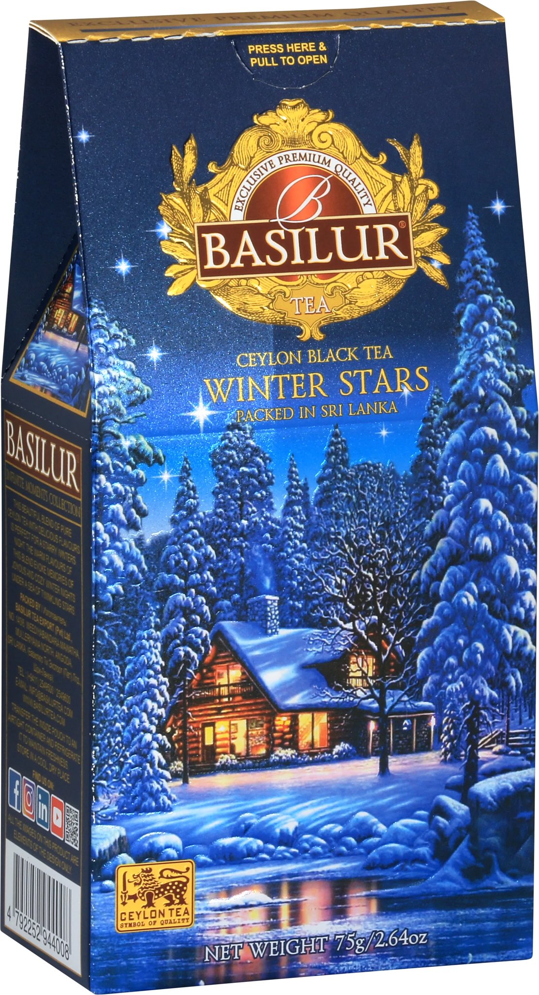 Basilur Infinite Moments Winter Stars 75 g papier