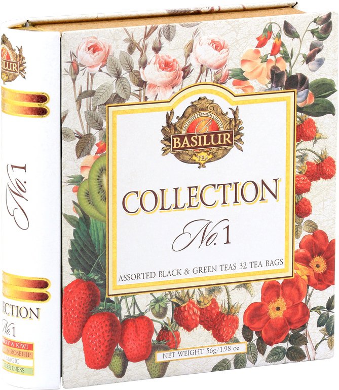 Basilur Book Assort 32 No.1 16× 1,5 g, 16× 2 g plech