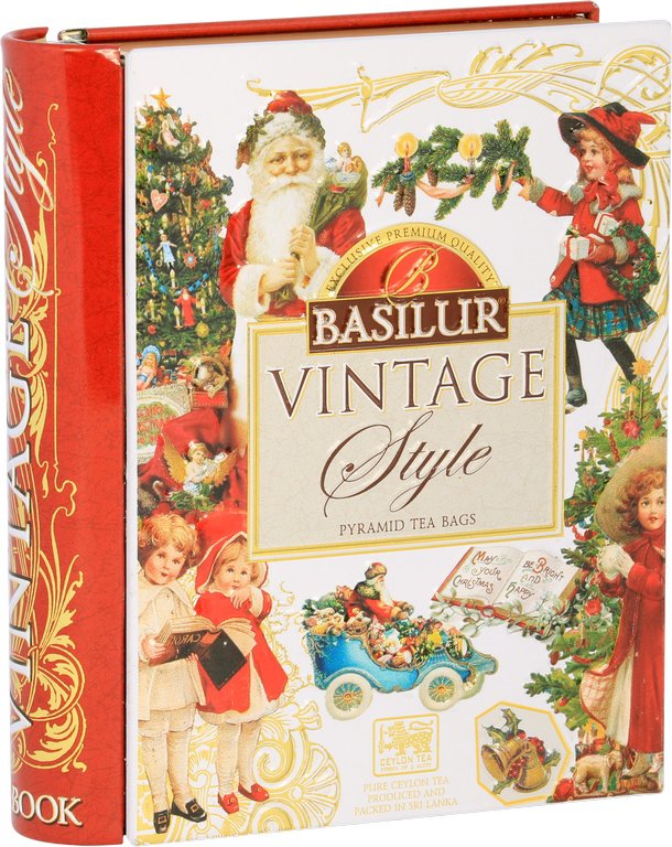 Basilur Book Vintage Pyramíd 5× 2 g malý plech