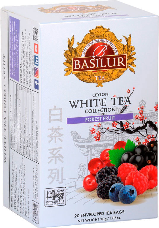 BASILUR White Tea Forest Fruit prebal 20× 1,5 g