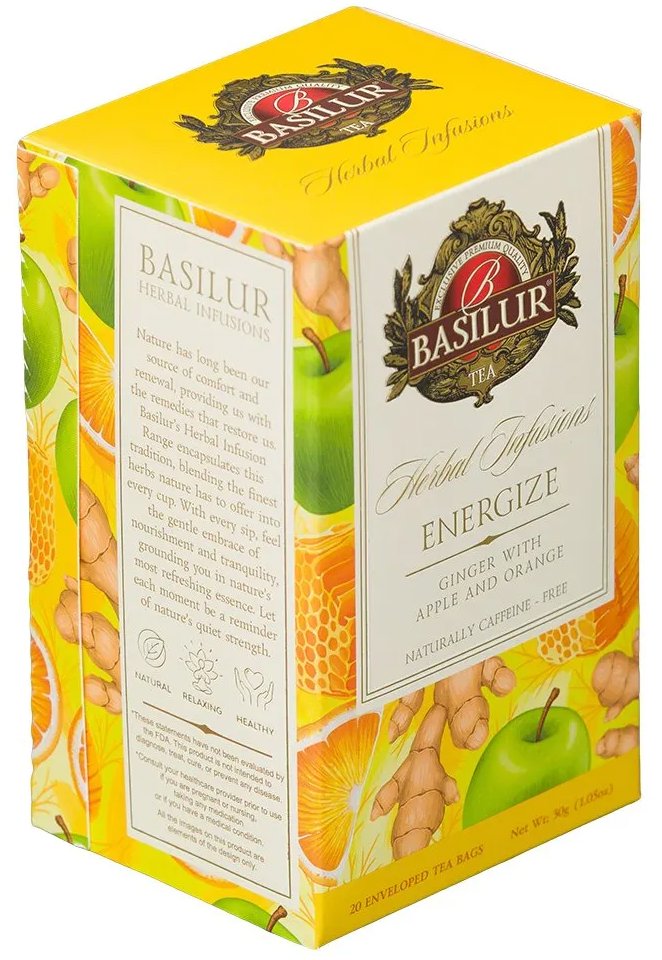 BASILUR Herbal Energize 20× 1,5 g prebal