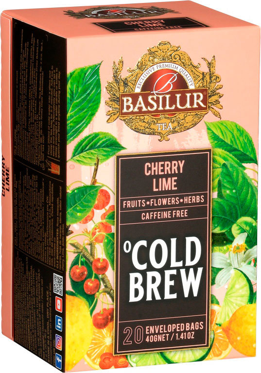BASILUR Cold Brew Cherry Lime prebal 20× 2 g