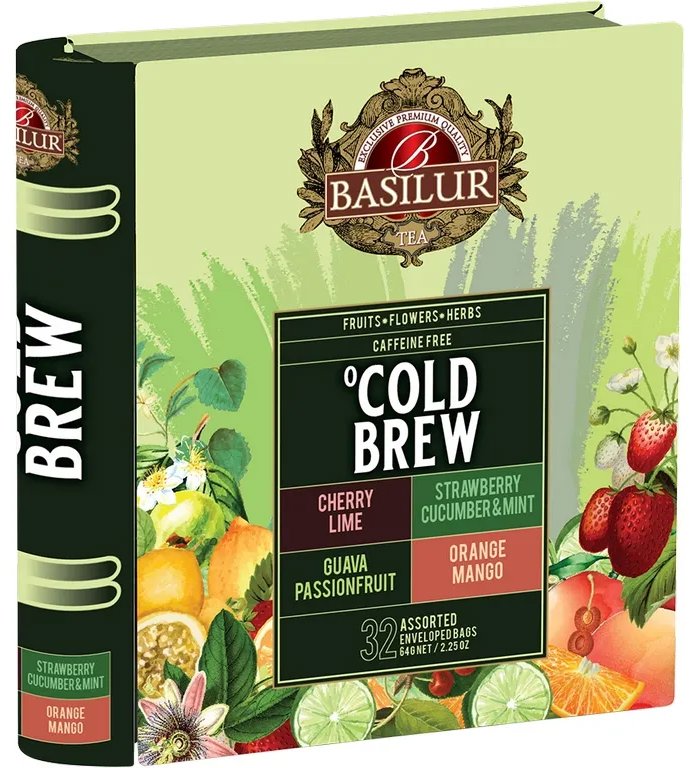 BASILUR Cold Brew Book Assorted plech 32× 2 g