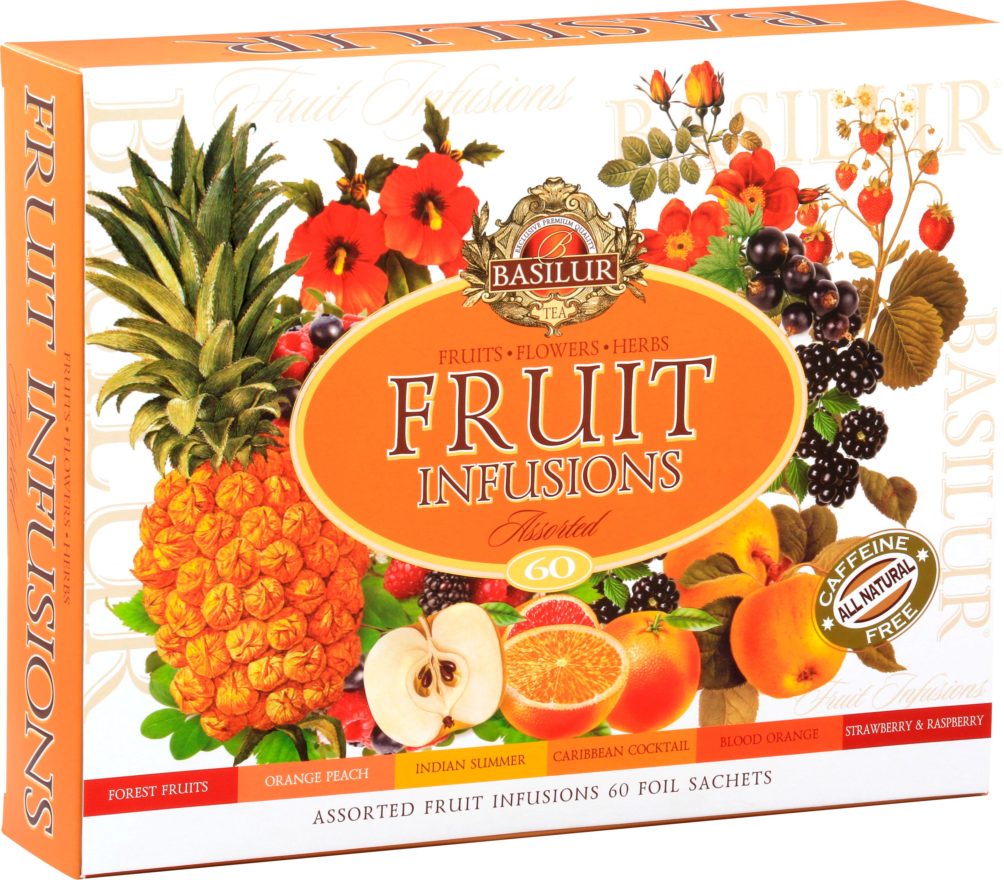BASILUR Fruit Infusions Assorted 60 vreciek, prebal