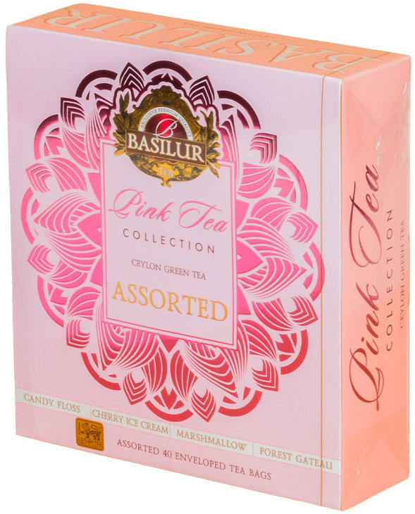 BASILUR gift Pink Tea Assorted prebal 40 gastro vreciek