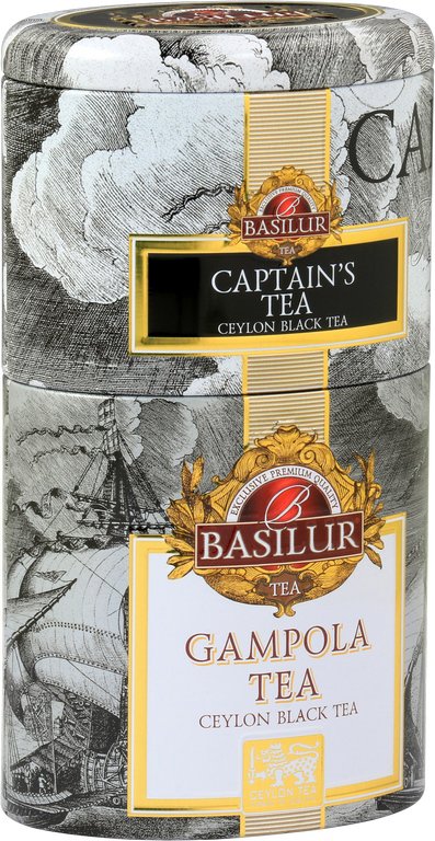 Basilur 2 v 1 Captains Gampola 30 g & 70 g plech