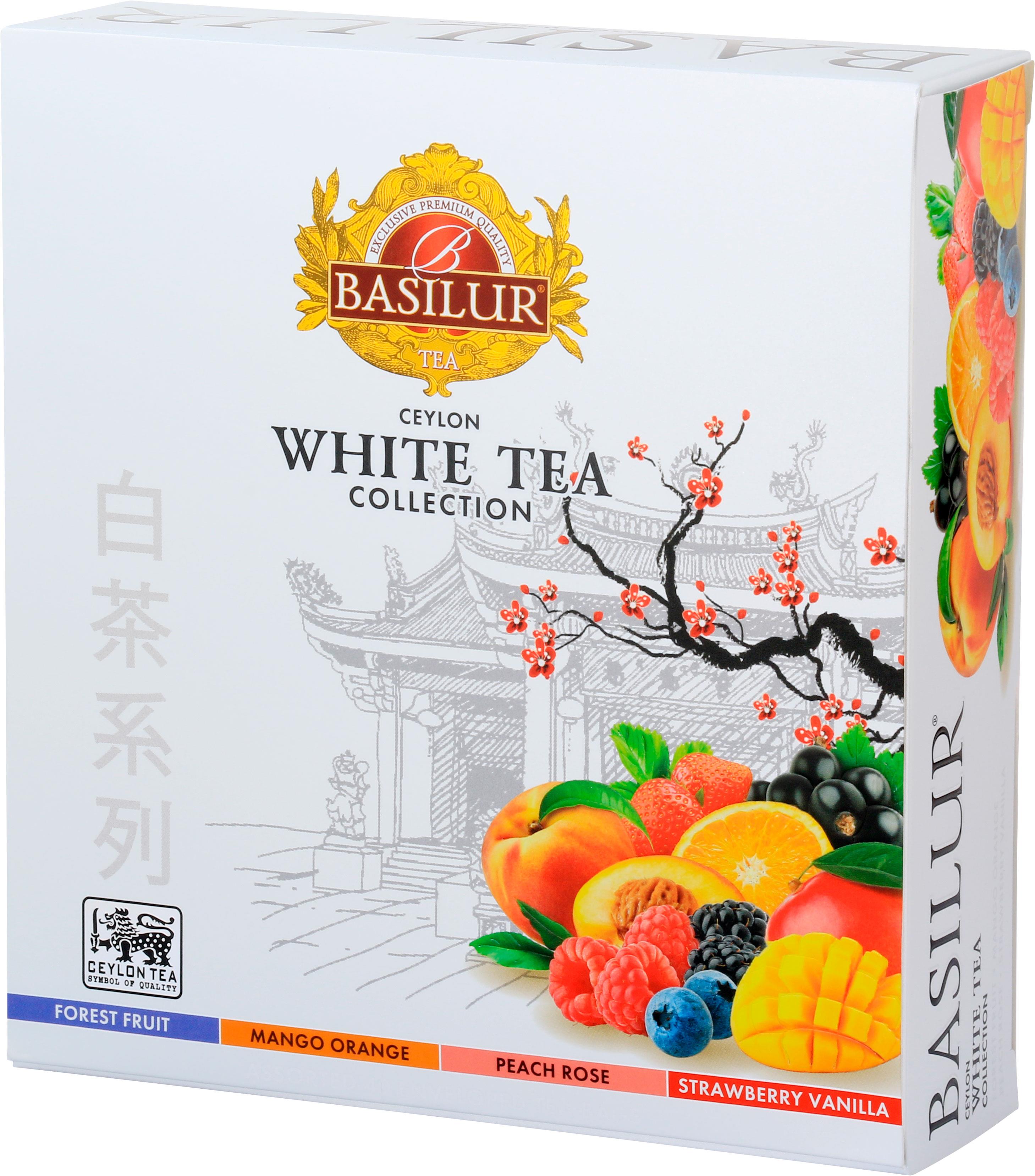 BASILUR White Tea Assorted 40 vreciek, prebal
