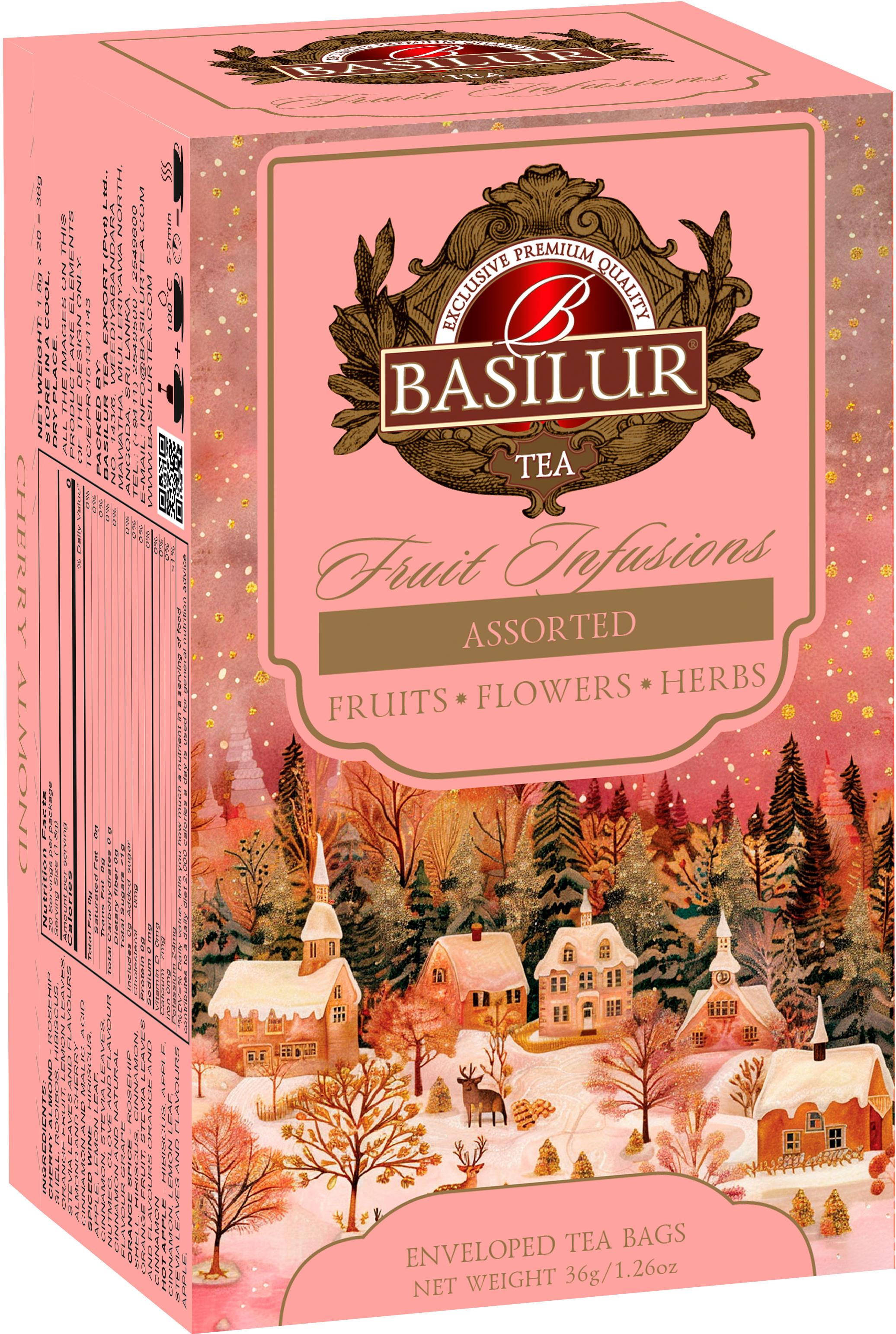 BASILUR Christmas Fruit Assorted 20× 1,8 g, prebal