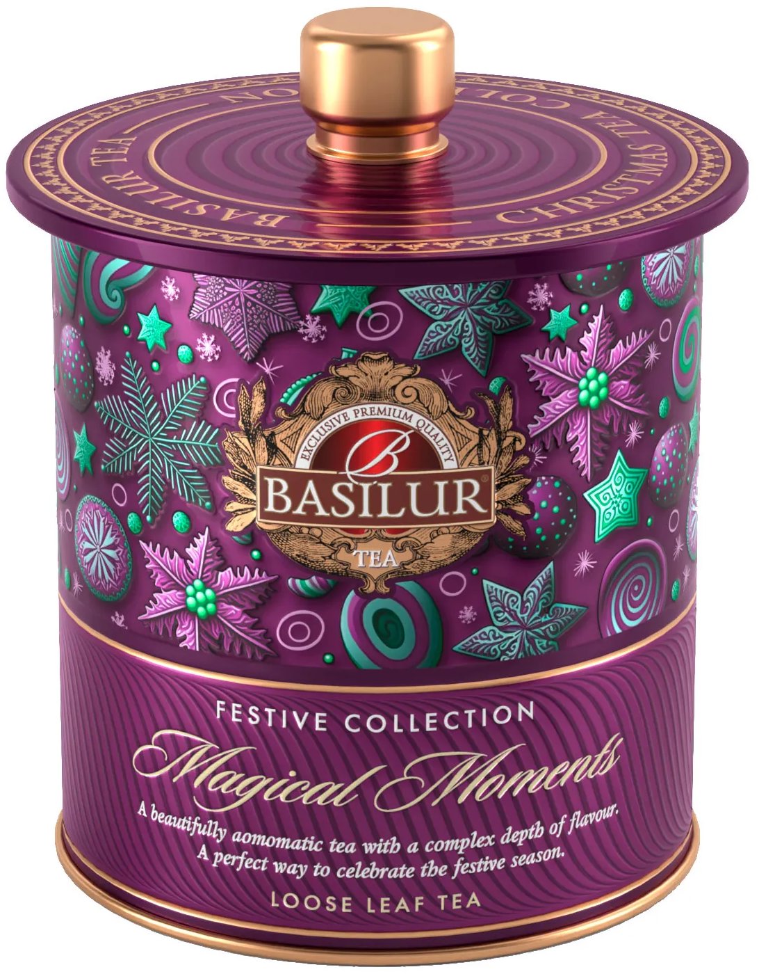 BASILUR Festive Tea Magical Moments 75 g, plech