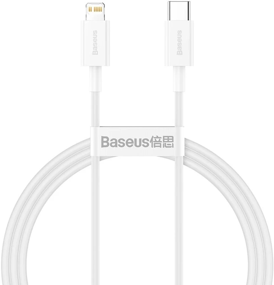 Baseus Superior Series rýchlonabíjací kábel Type-C/Lightning 20 W 1 m biely