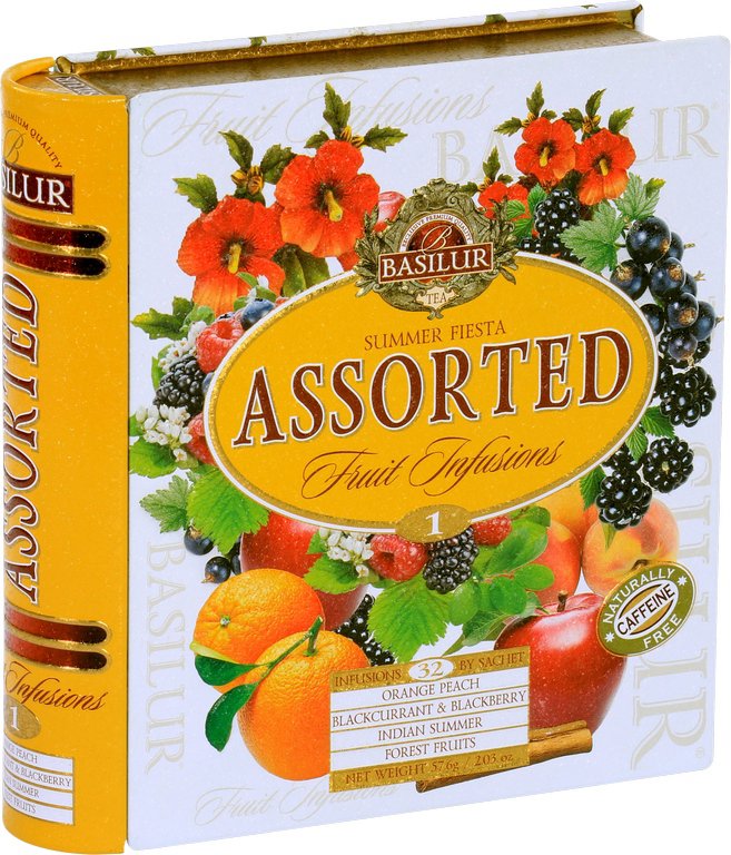 Basilur Fruit Infusions Book Summer Fiesta 32× 1,8 g plech