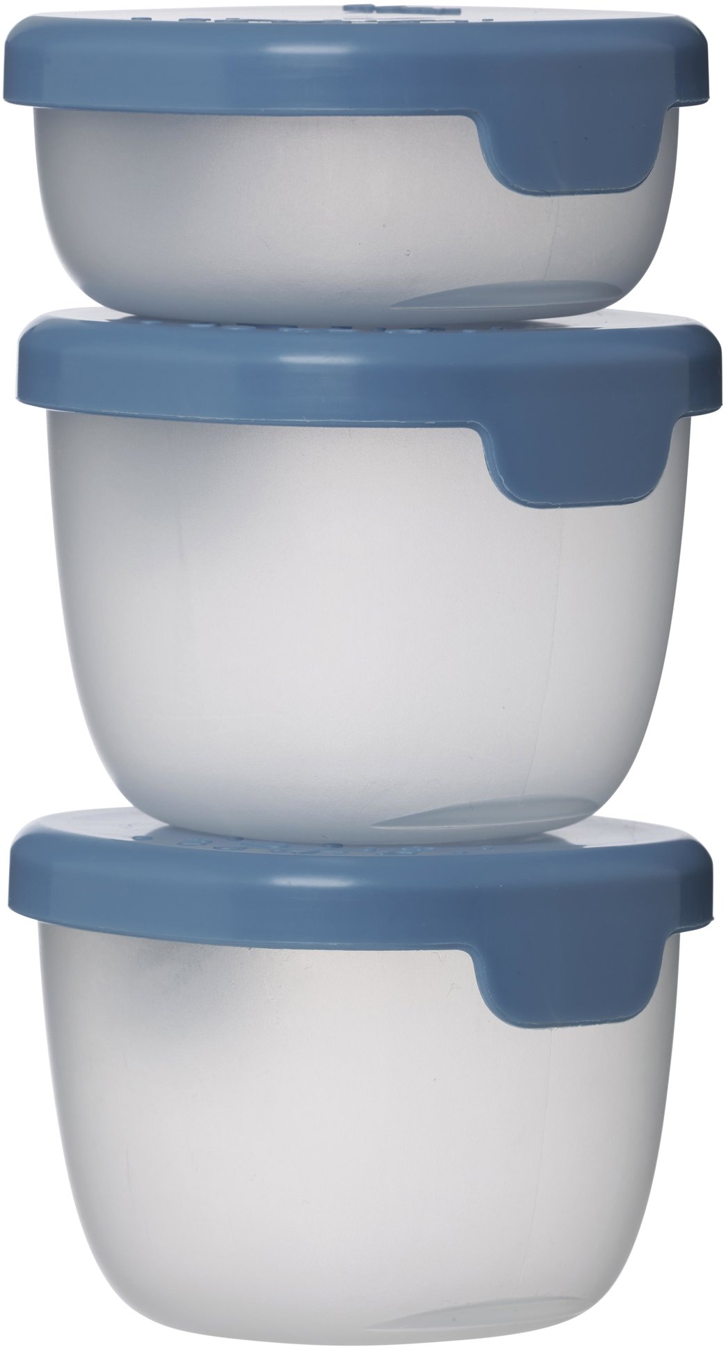 b.box Sada škatuliek Snack tubs 3 ks modré