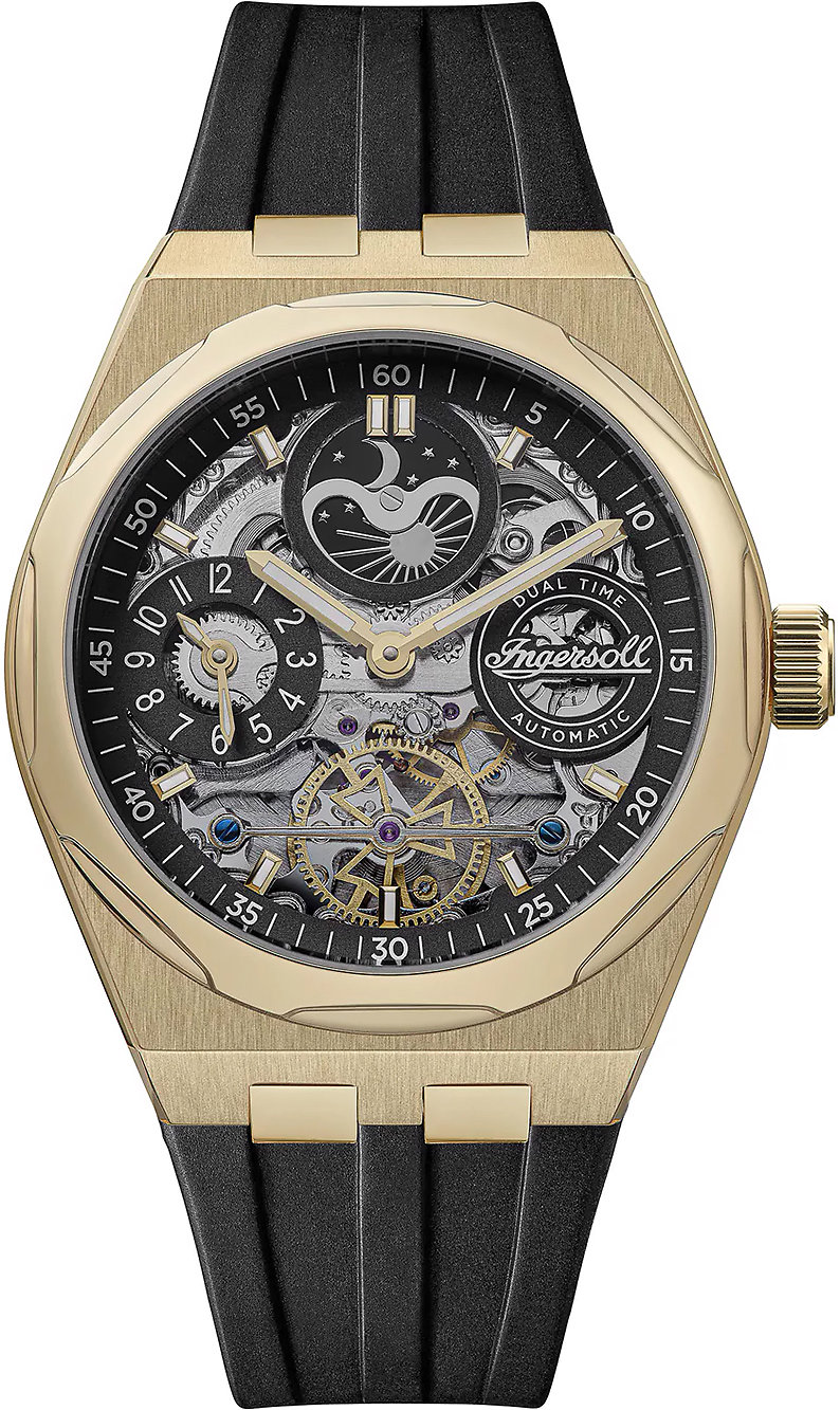 Ingersoll I12907 Mens Watch Broadway Dual Time Automatic 43 mm 5 ATM