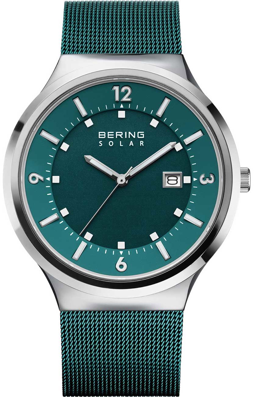 Bering 14442-808 Mens Watch Solar Watch 42 mm 5 ATM