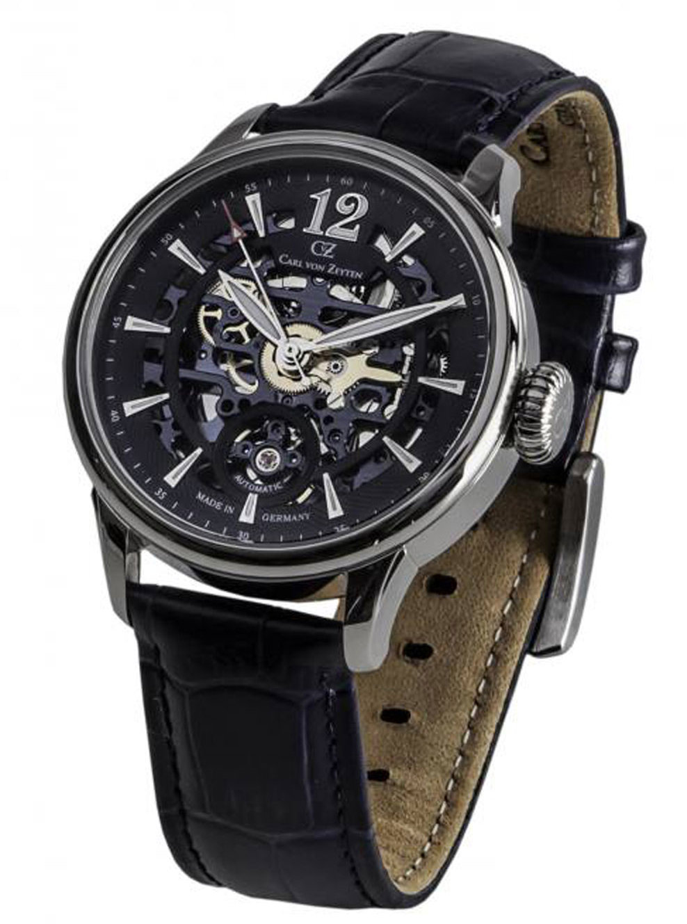 Carl von Zeyten CVZ0051BL Mens Watch Enz Automatic 40 mm 5 ATM